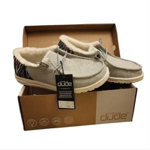 Hey Dude "Wendy Funk Wool Grey" Women's Size 9 BRAND NEW IN BOX!!!
